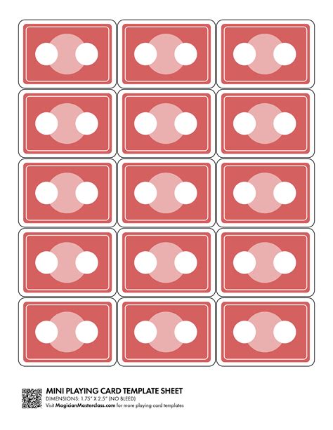 make your own playing cards template